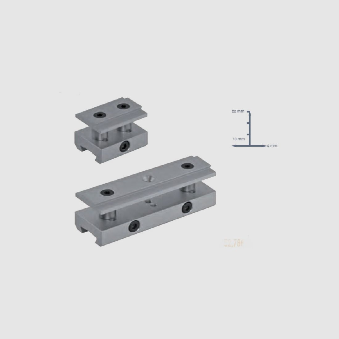 Centra Block Club Anschütz 10-22mm Visierlinienerhöhungen