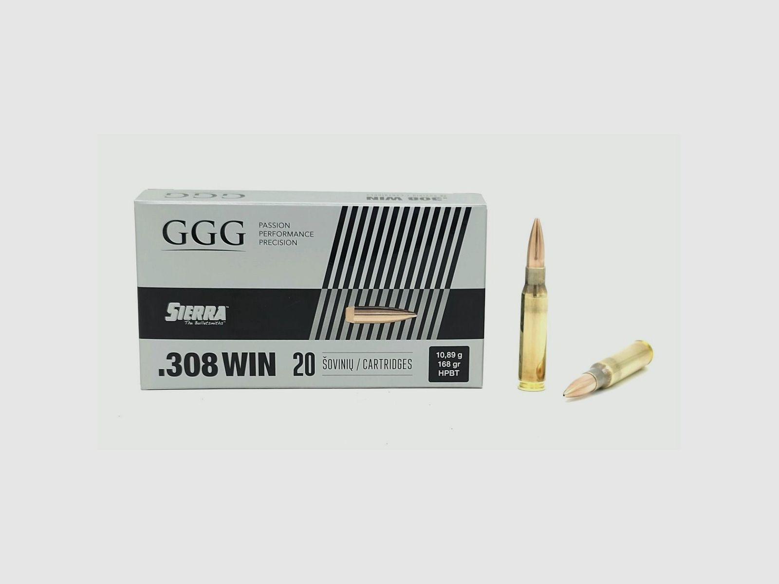 Munition .308 GGG Sierra HPBT