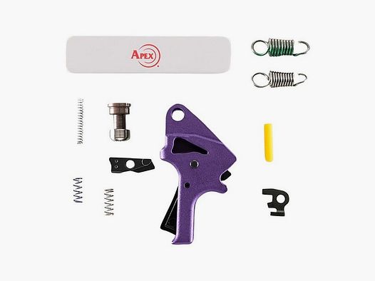 APEX TACTICAL SPECIALTIES INC SMITH & WESSON TRIGGERS APEX TACTICAL SPECIALTIES INC M&P 2.0 FLAT FACED FORWARD TRIGGER KIT POLYMER PURPLE