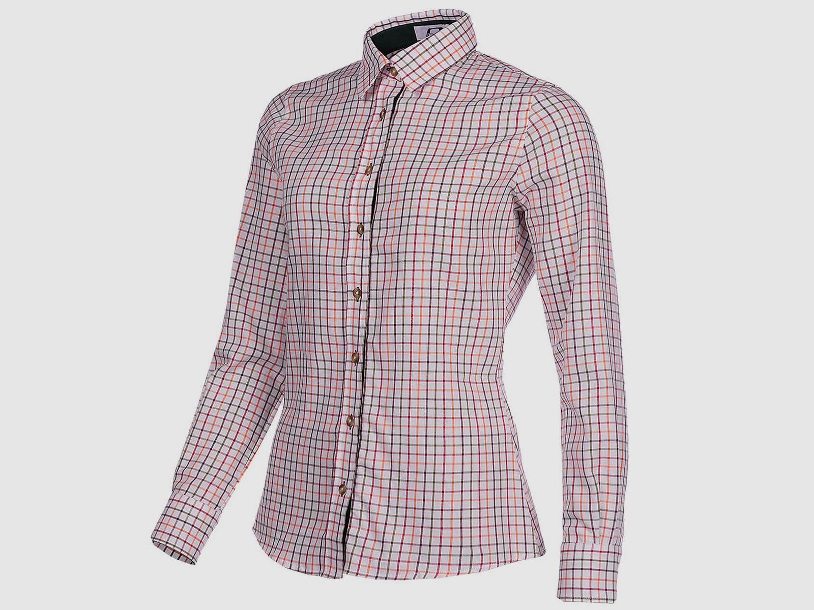 Baleno Bluse Nina Check orange/red/green