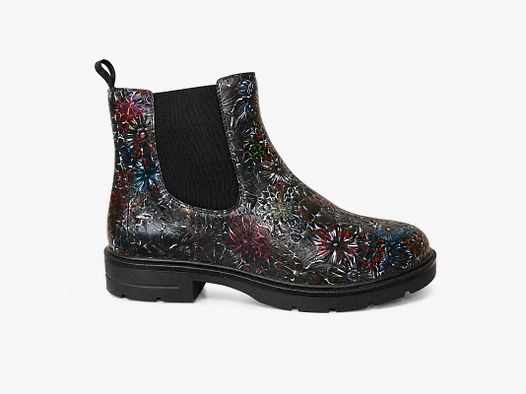 Schwarze Dase Stiefeletten aus Leder für Damen: Eleganz im Freien