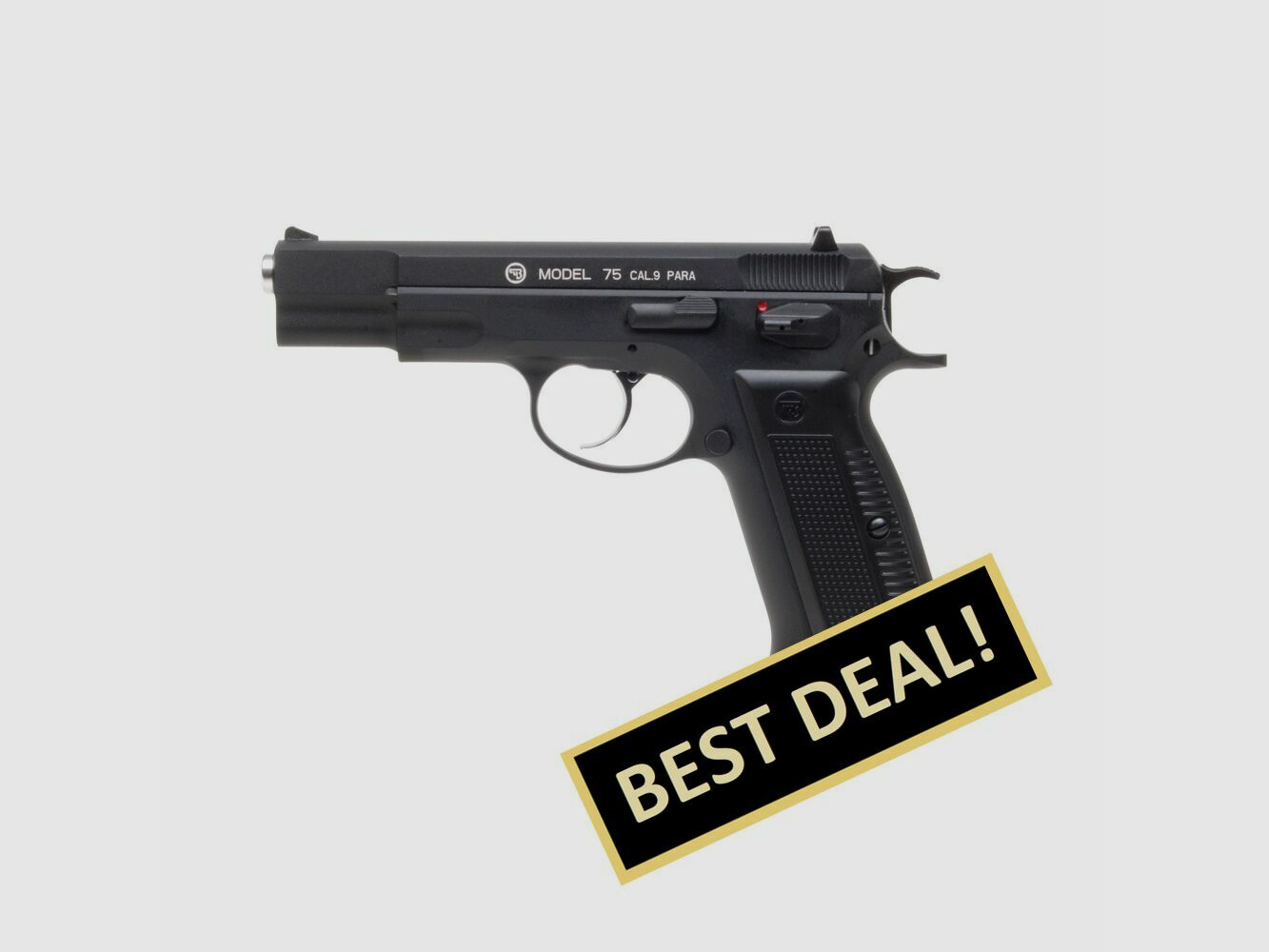 CZ 75 Schwarz 4,5mm BB Druckluft Co2 BlowBack