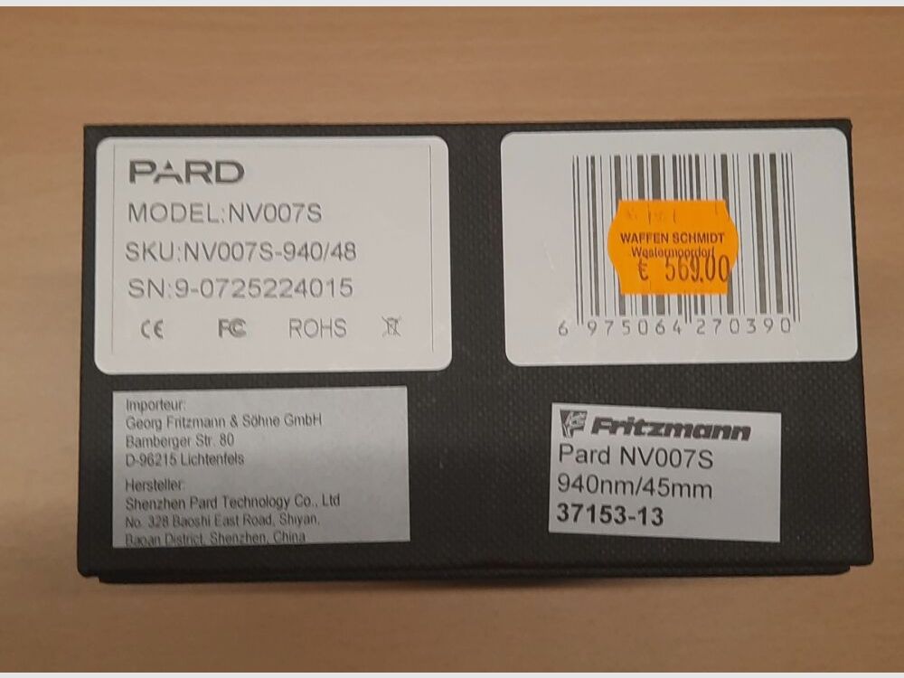 Urządzenie noktowizyjne Pard NV007S 940nm / 48mm