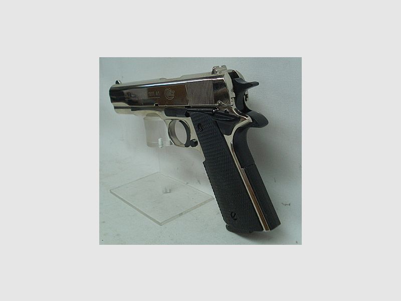 Government 1911 A1 - Kal.9mmP.A.K., Polished Chrome