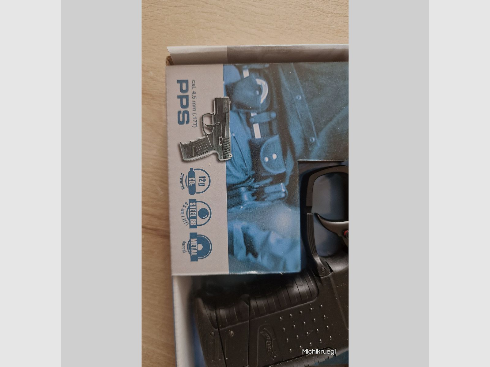 Walther PPS, 4.5mm steel BB