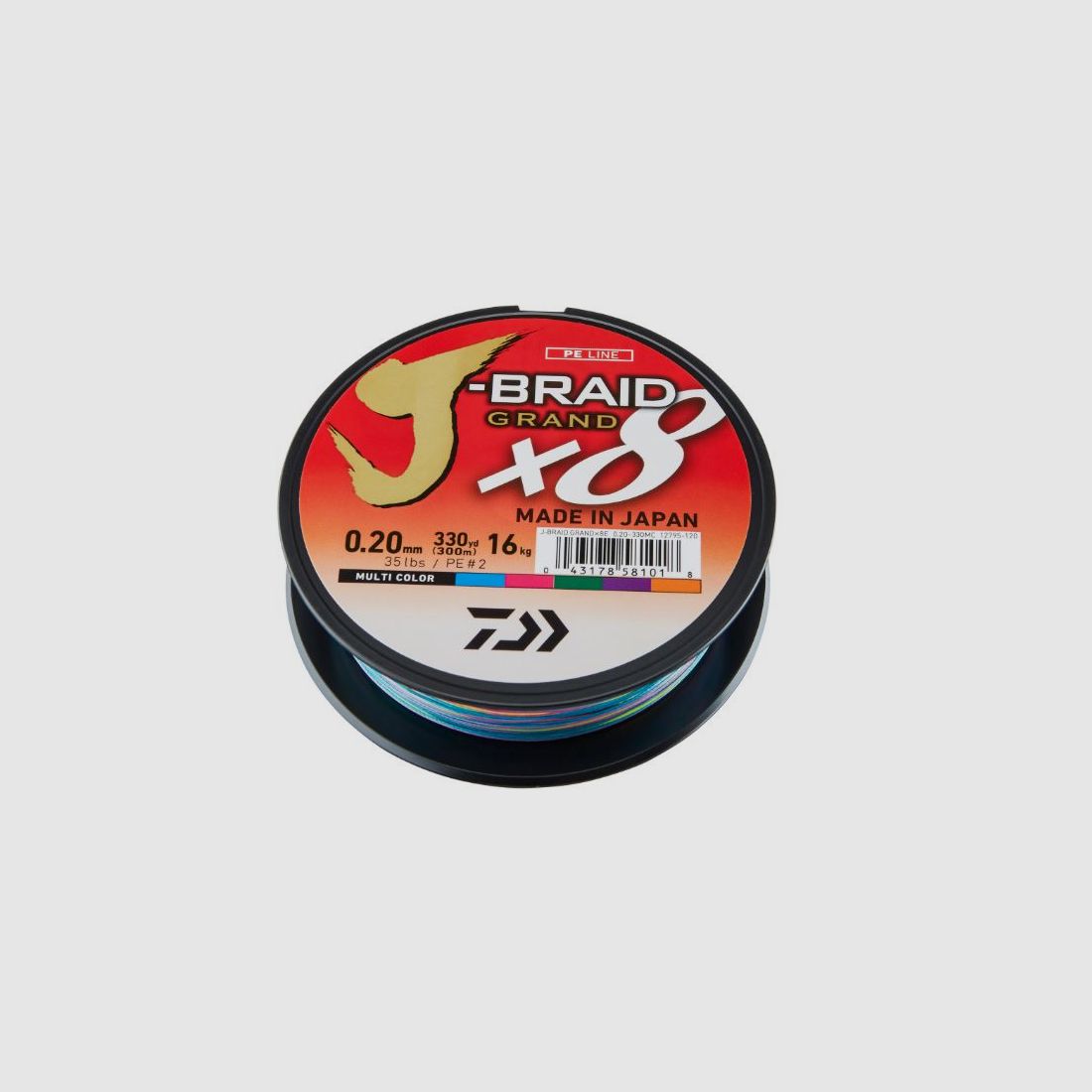 Daiwa JBraid X8 Multicolour