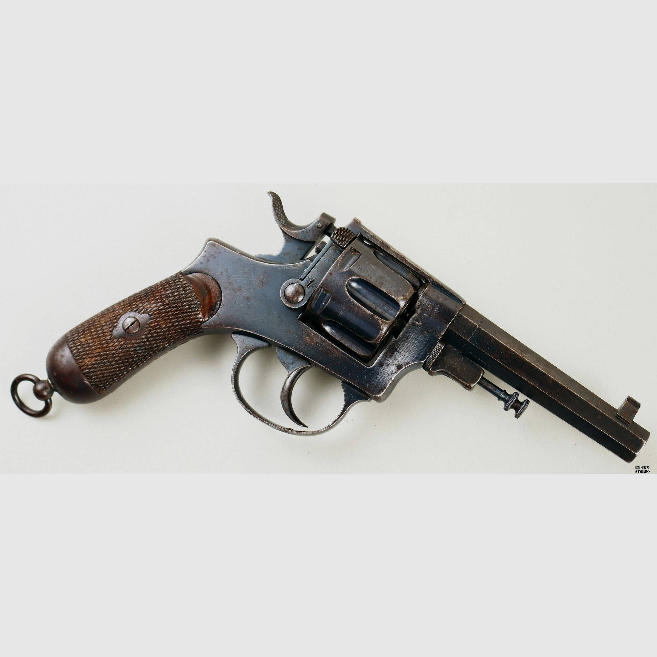 Revolver Antico Regia Fabbrica d’Armi di Brescia Glisenti mod. 1889 Bodeo B cal. 10.4 matr. 2809, immagine 4 di 9