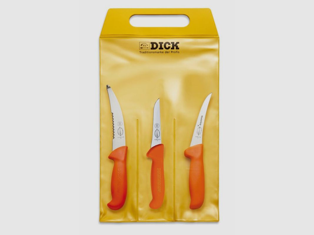 Dick Mastergrip Messer-Set Jagd Outdoor 3-Teilig Orange