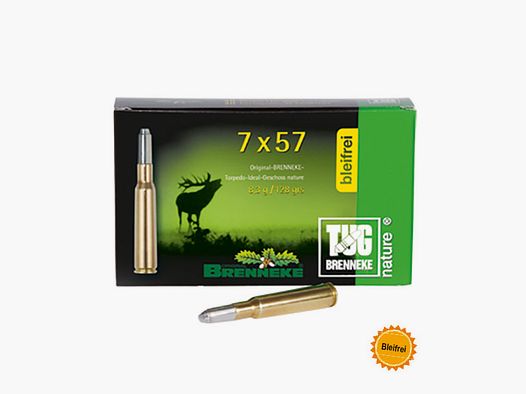 Brenneke 7x57 128GR TUG nature+ 20 cartridges