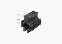UTG PRO AR15 High Pro Quad-rail Gas Block for .75" Barrel