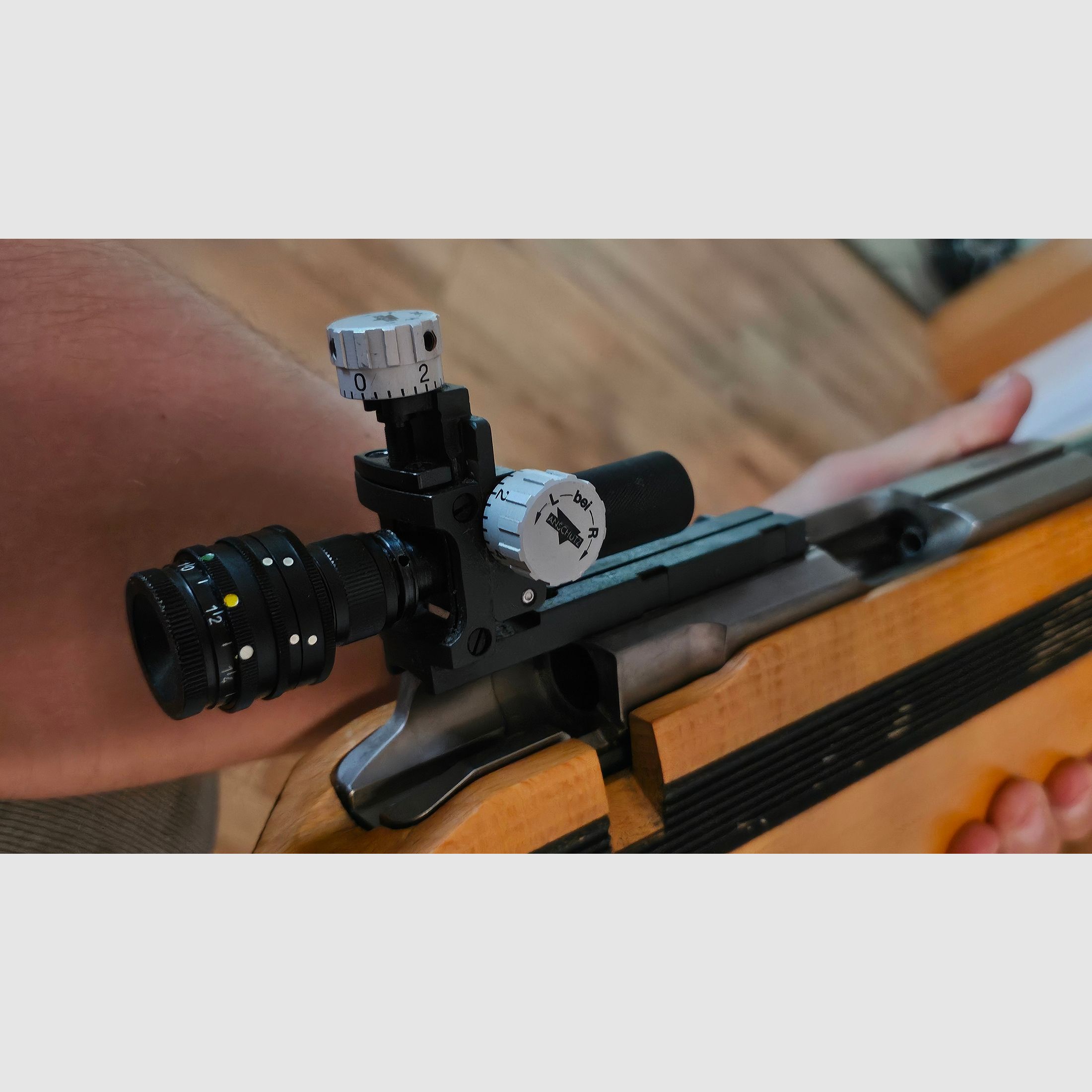 Anschütz 2007 Match 54 – small caliber rifle (.22lr) | Gehmann diopter, tube, rest wedge & handstop