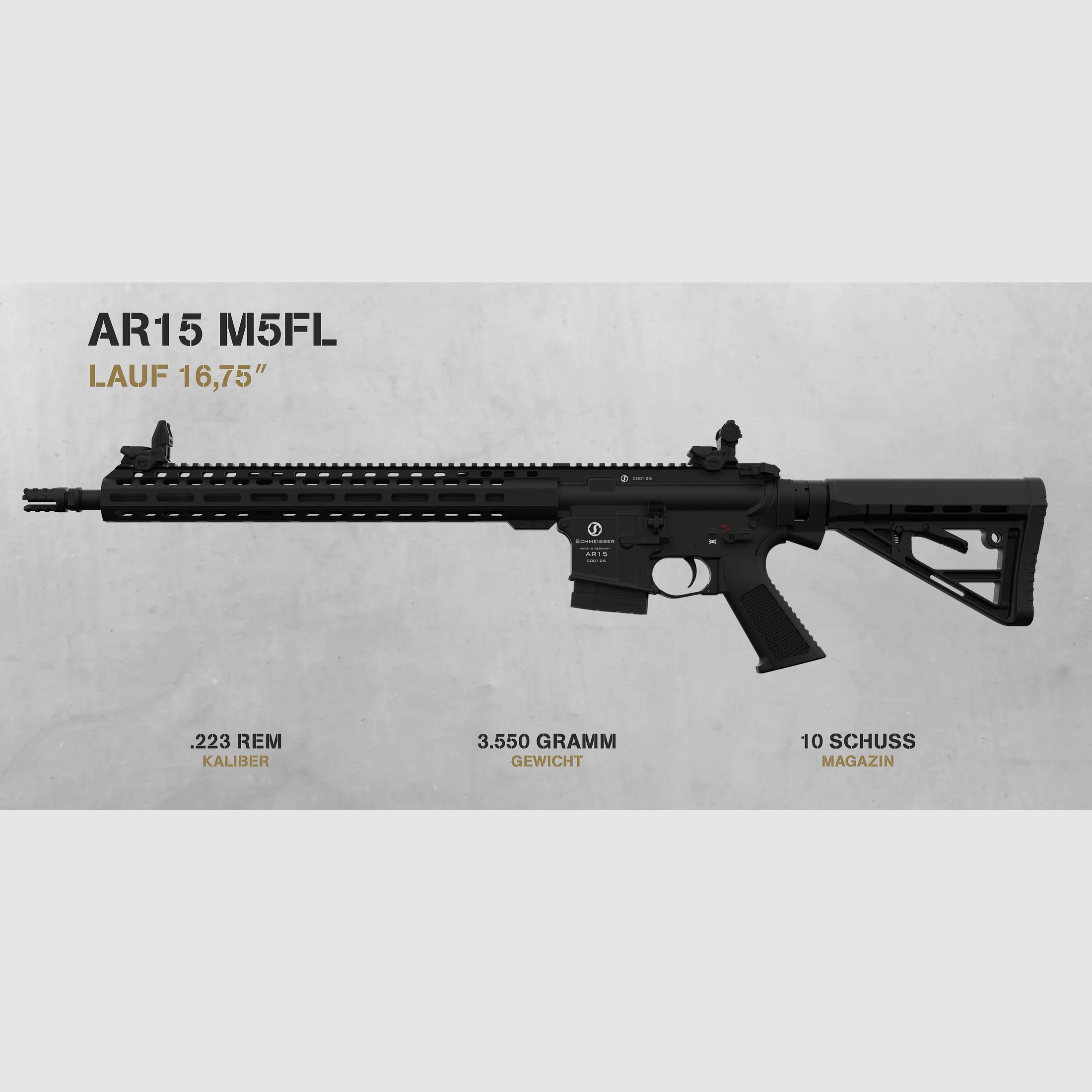Schmeisser AR15 M5FL 16.75" .223 Rem.