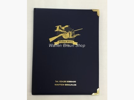 Waffen Braun: WBK-Mappe, Blau
