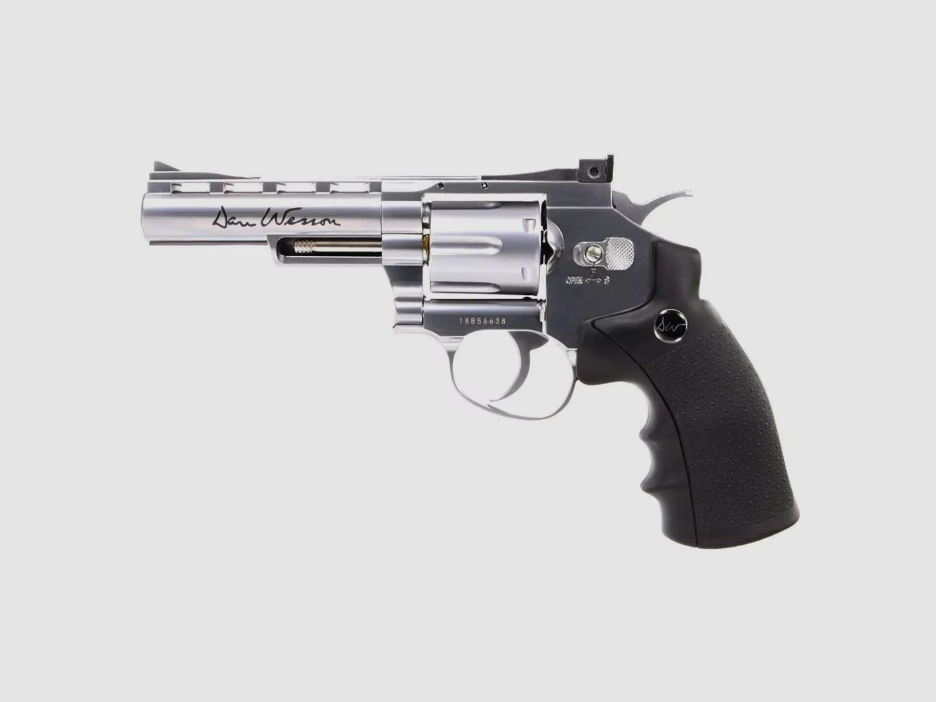 Replica Airsoft Revolver Dan Wesson - Argento 4 CO2 - Precisione e Potenza - Per Giochi e Allenamenti, immagine 1 di 5