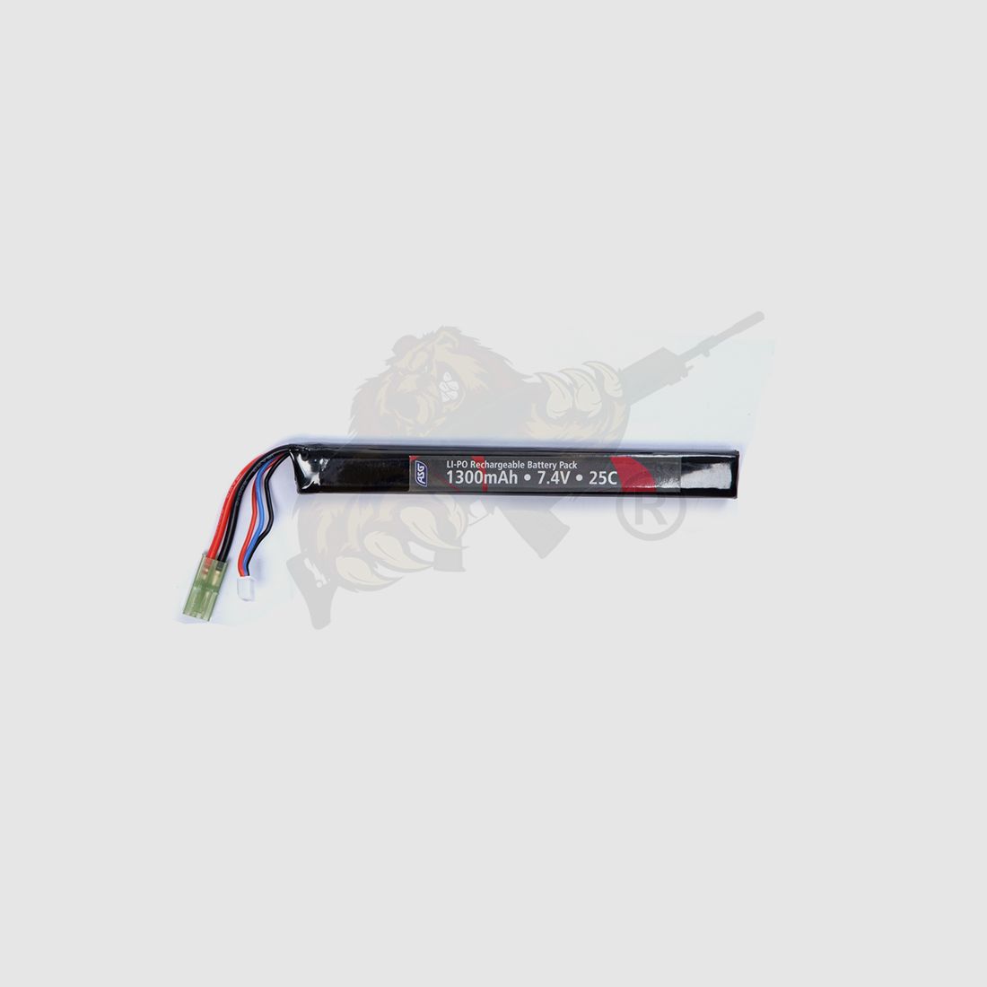 LiPo 7.4V 1300mAh 25C Stick Type - Mini Tamiya - Strike Systems