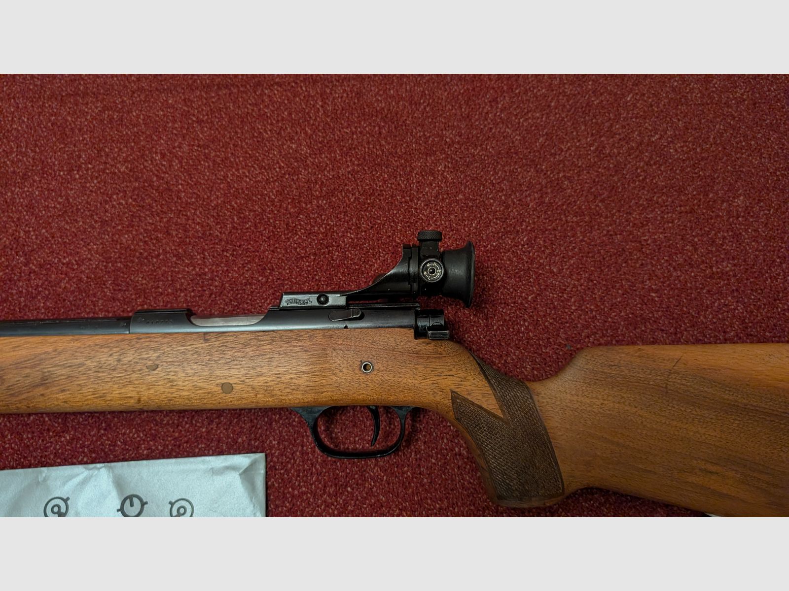 Carl Walther Matchbüchse mit Diopter .22lfb inkl. Tasche