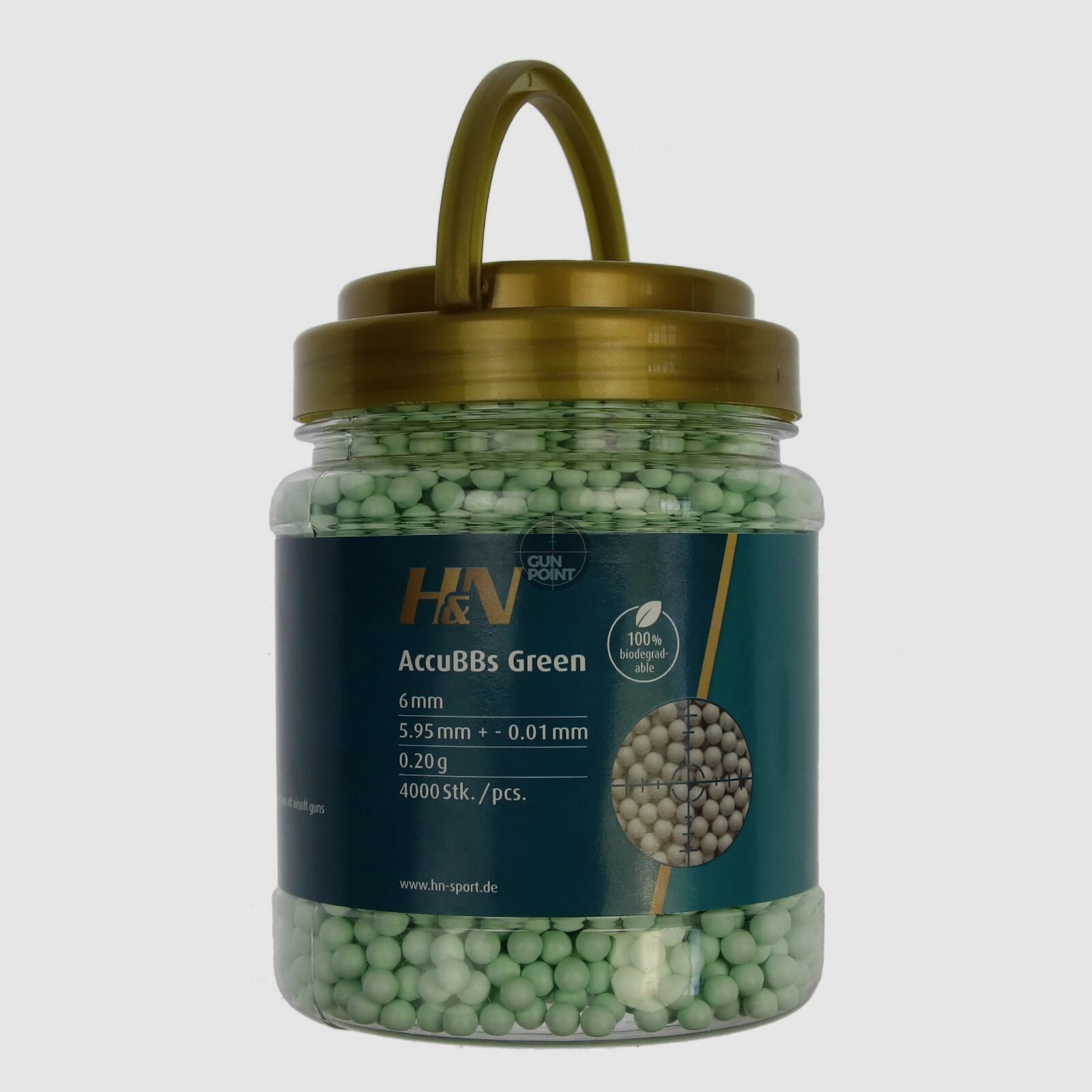 H&N Sport AccuBBs Green - 0,20g - 4000 Stk. Bio