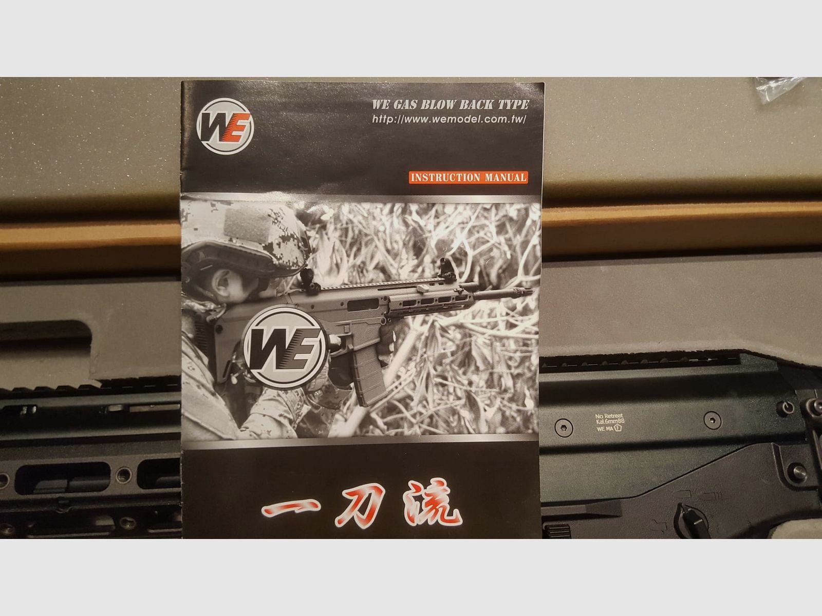 Wei-ETech MSK Open-Bolt Gas-Blow-Back 6mm BB schwarz.