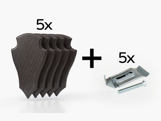 5x deska s jeleniem dębowym 2 22x13 ciemny