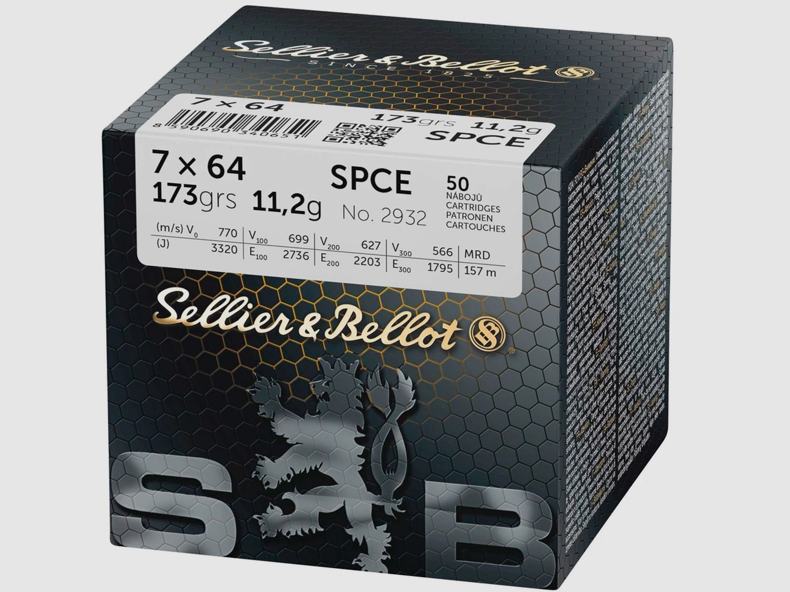 Sellier & Bellot 155484 7x64 Teilmantel SPCE 11,2g 173grs.