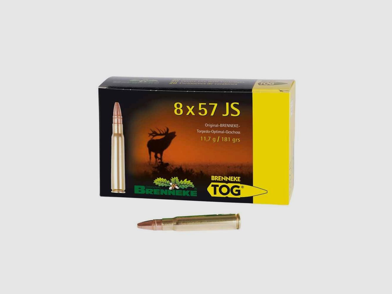 8x57 IS TOG 11,7g/181grs. Brenneke