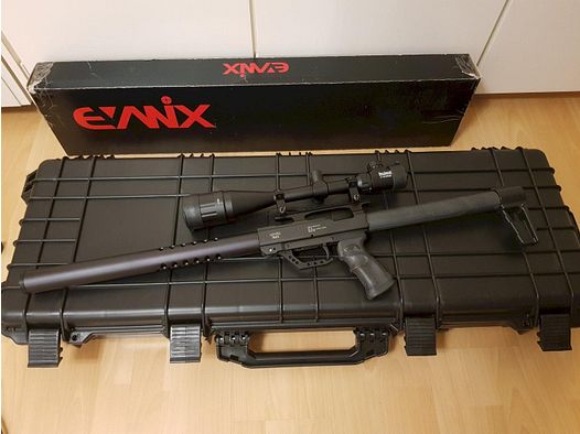 Evanix Rex Cal .45 Luftdruckgewehr mit Koffer, Optik und Pumpe