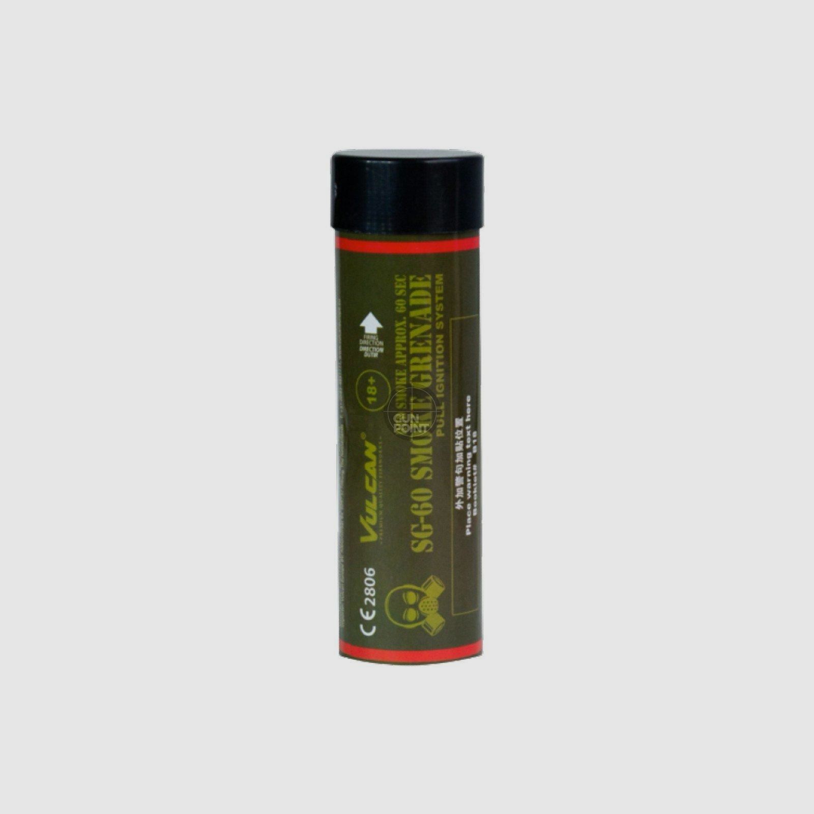 Vulcan Smoke Grenade - Rauchtopf mit Reiznder 60 Sekunden Rot
