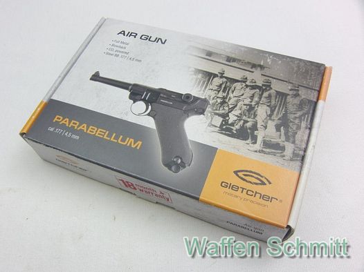 Co 2 Pistole Gletcher P08 Kaliber 4,5mm Steel BB Co2. Neuwertig/OVP!!!