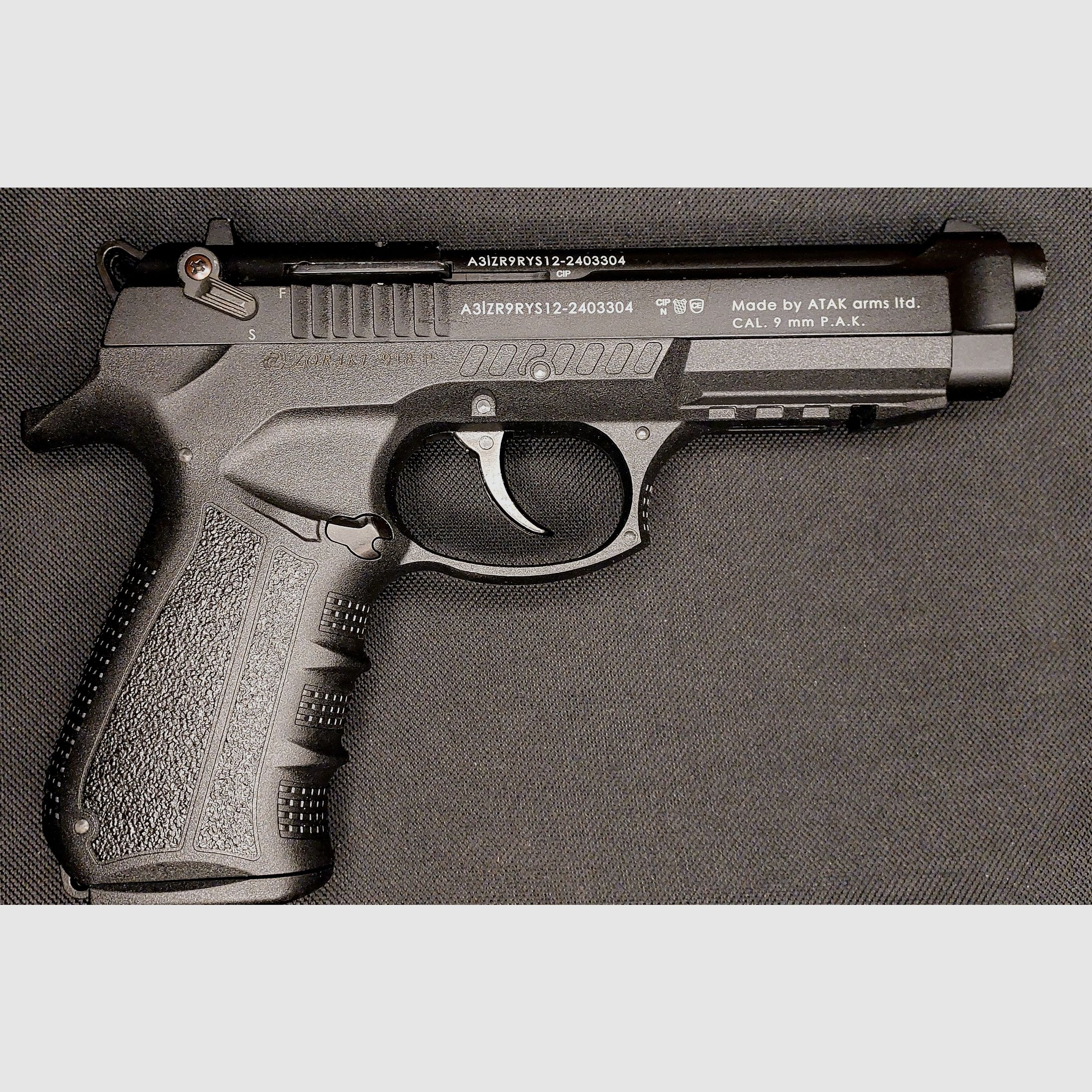 Zoraki 918-P TR-2024 9mm P.A.K. brüniert (PTB 1072) neuwertig Z 918 neuwertig