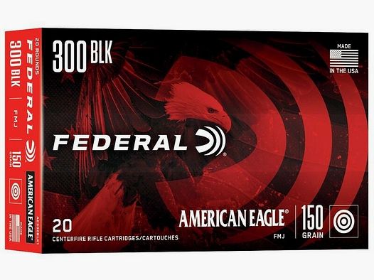 Federal 150grs FMJ 20STK .300AAC Blackout