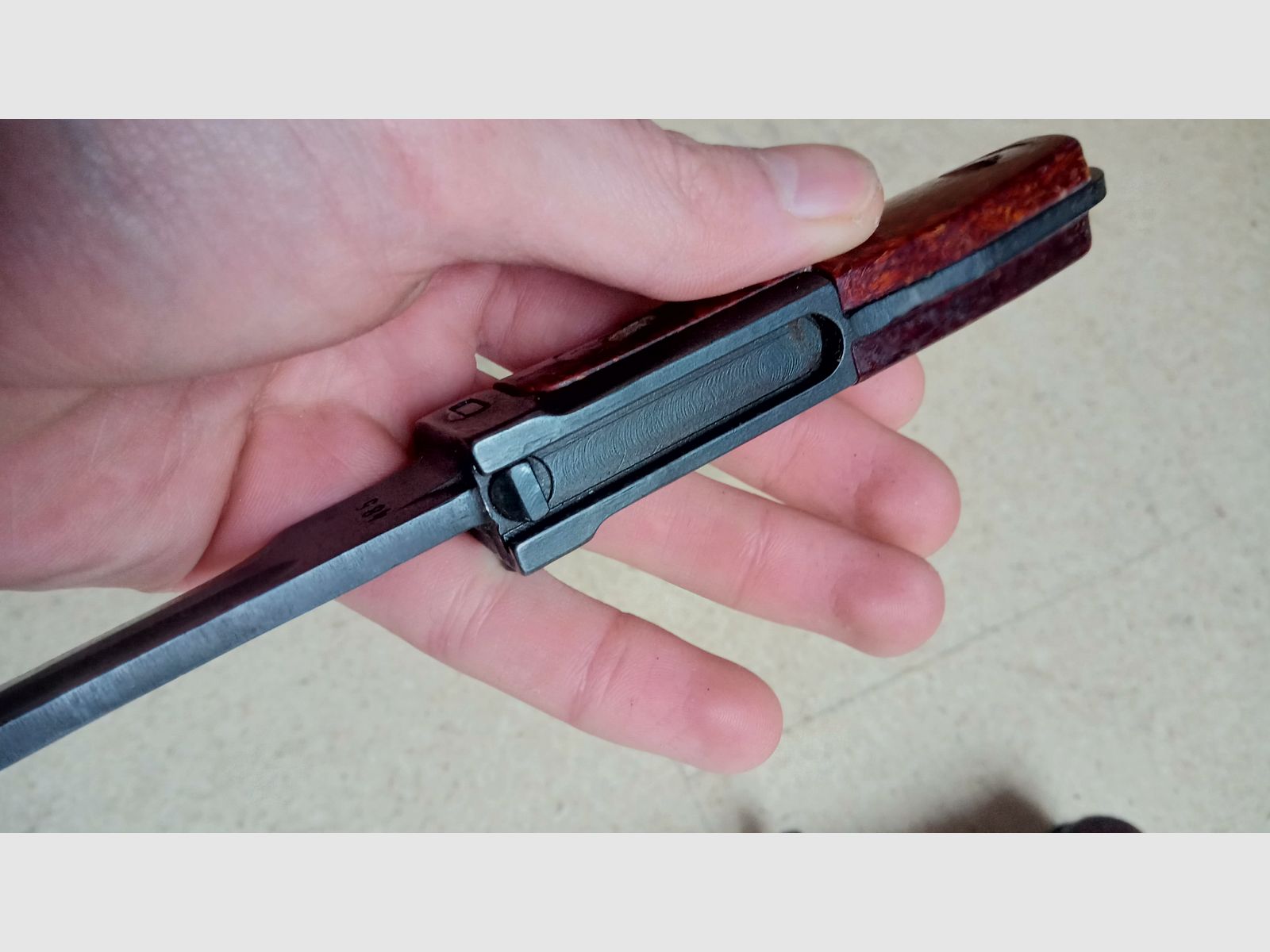 Submachine gun SA VZ.58 side rifle Beaver Barf bayonet very good condition // also for CSA Sporter / Czech Republic