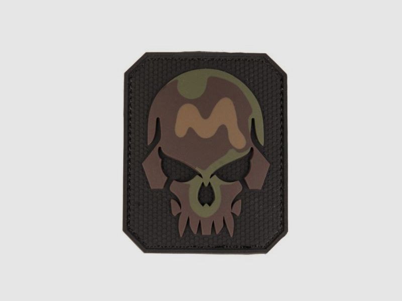 PATCH 3D SKULL PVC MIT KLETT - TARN