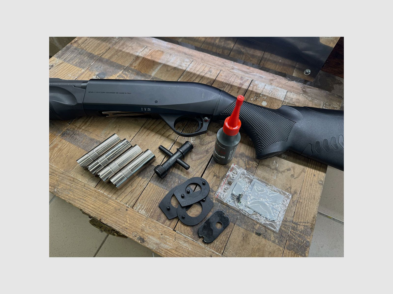 GEBRAUCHT – SEMIAUTOMATISCHES GEWEHR – BENELLI MOD. M2 Kal. 12, Bild 6 von 6