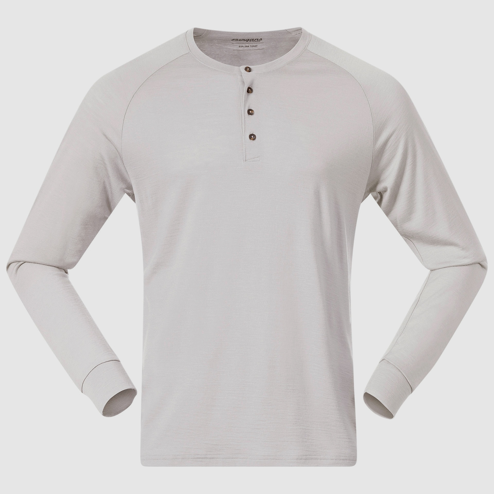 Bergans Lysebu Wool Henley Herren Vanille Weiß XXL