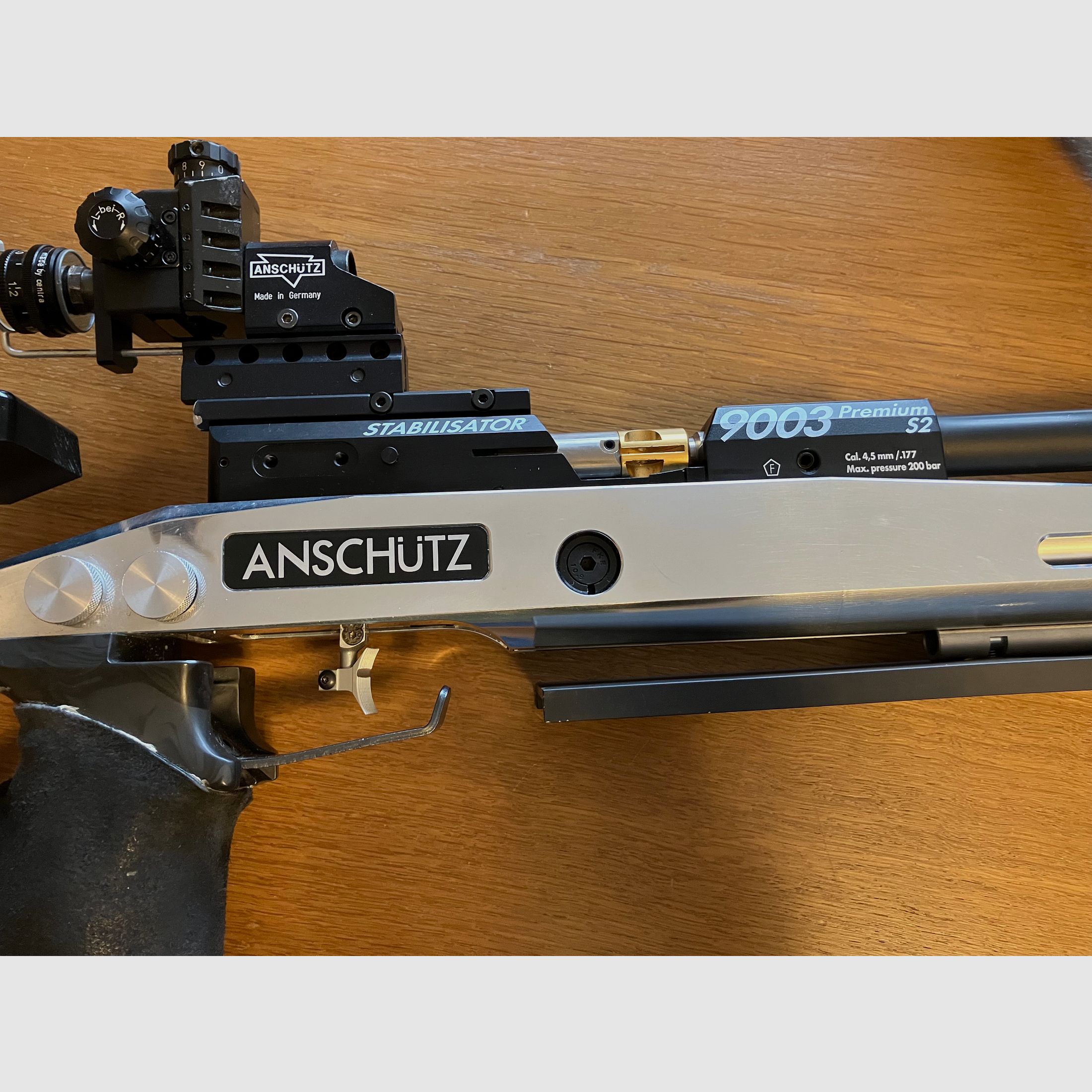 ANSCHÜTZ 9003 PREMIUM S2 Wettkampf Luftgewehr, sehr viel Zubehör, neuwertiger Zustand!