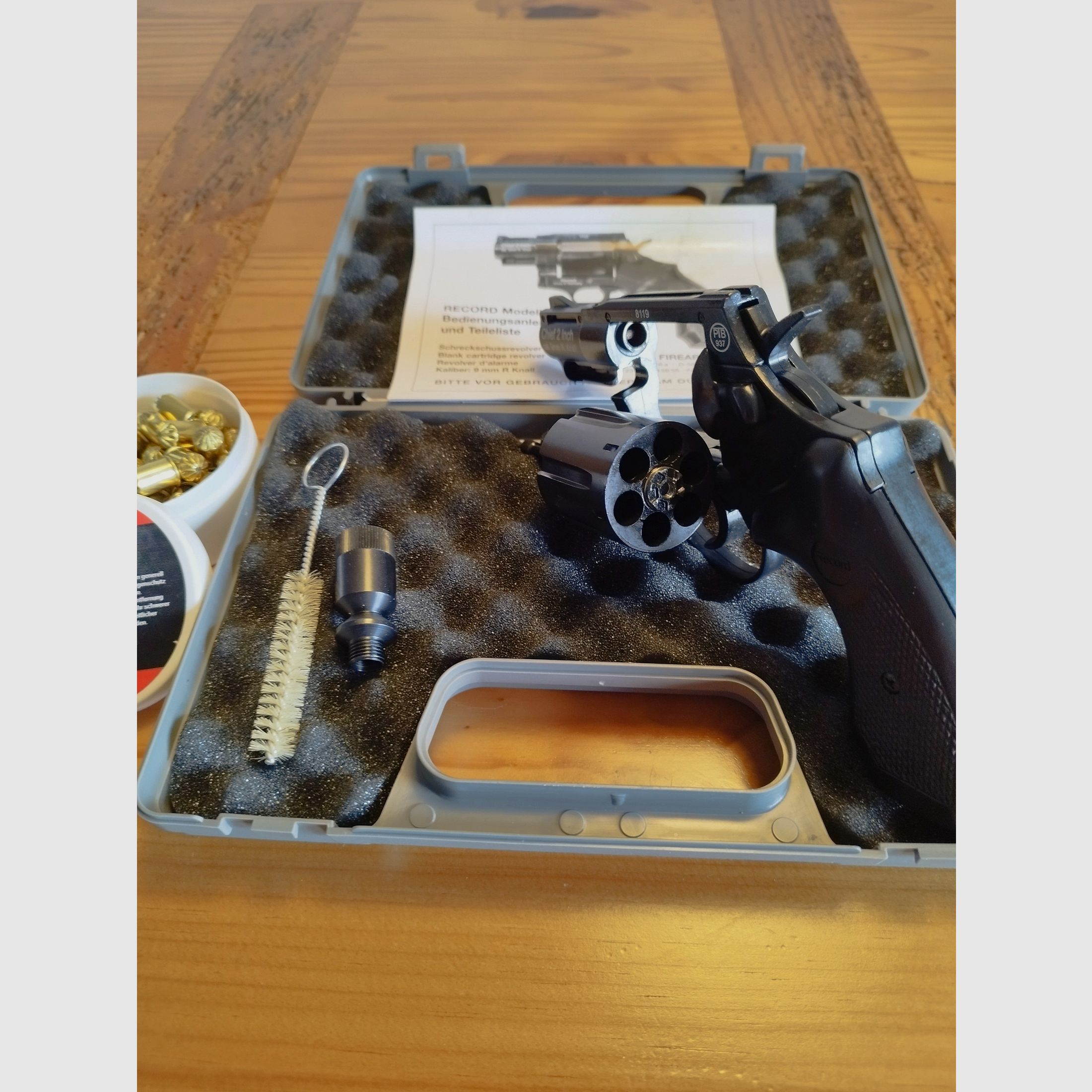 Record Chief 2" Schreckschuss Revolver Kaliber 9mm R.K Set Angebot !!Neuware!!