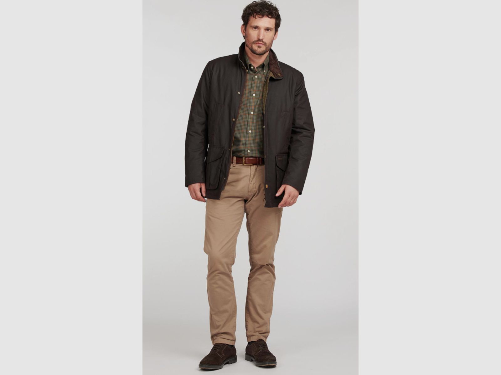 BARBOUR Hereford Wax Jacke Rustic