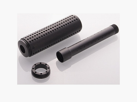 Paintball demper voor loop met frontdraad (22mm draad)