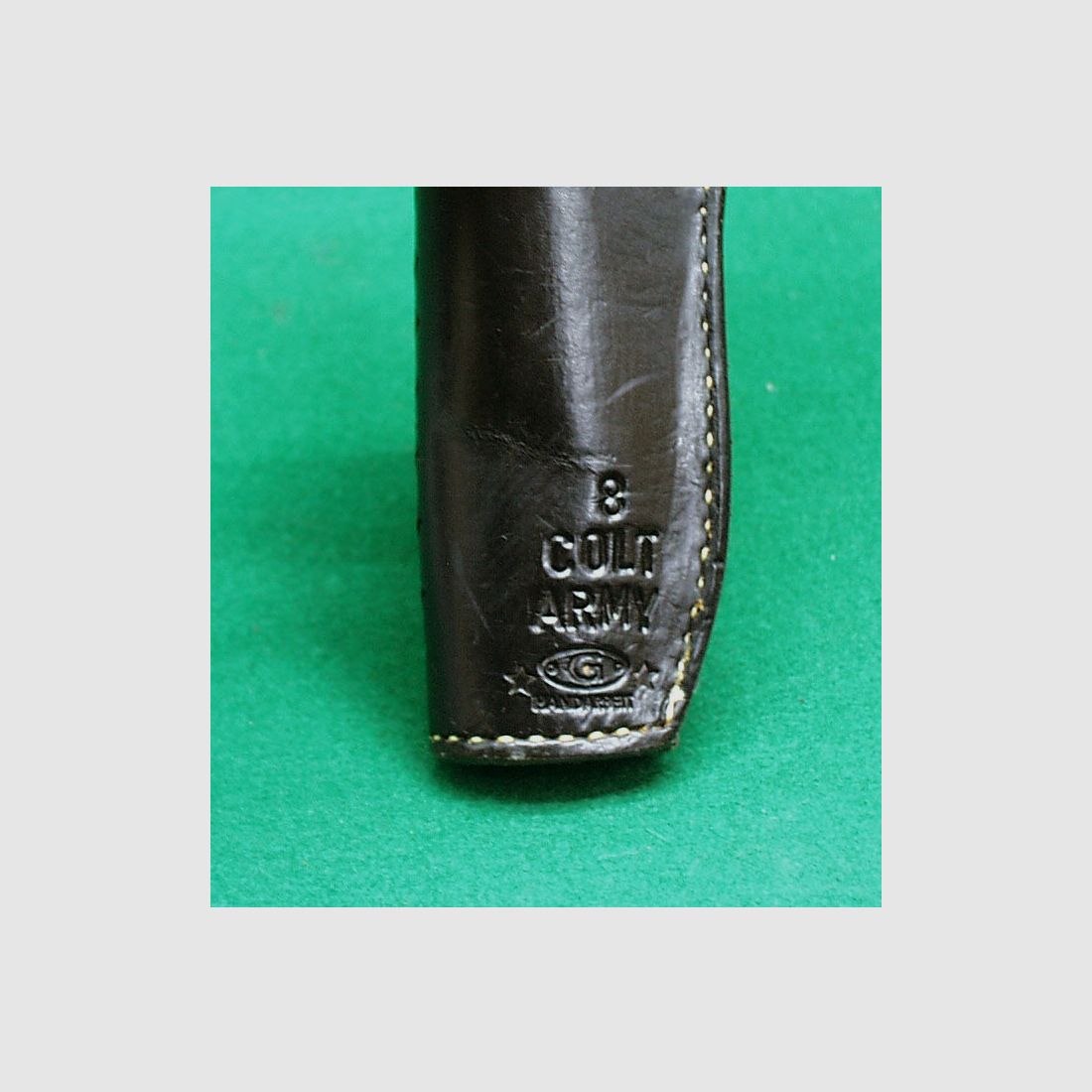 Holster in pelle su misura, nero, per revolver da 8"