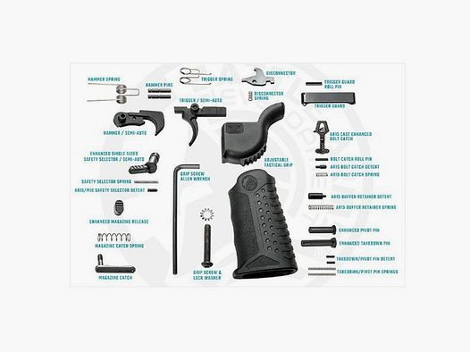 BATTLE ARMS DEVELOPMENT INC. AR-15 INVESTMENT CAST COMPLETE ENHANCED LOWER PARTS KIT