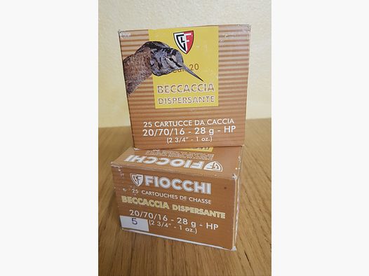 FIOCCHI PATRONEN FÜR SCHROTBEUTE DISPERSIV KAL. 20