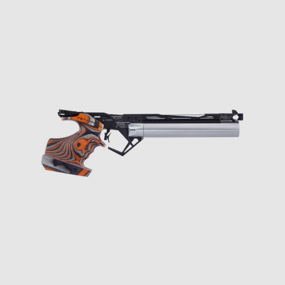 Pistola P8X destrorsa arancione cal. 4,5 - taglia media / Feinwerkbau