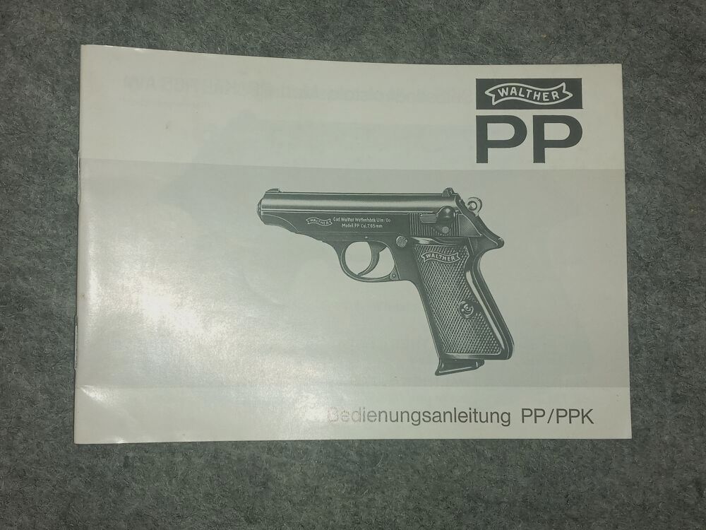 Walther Operating Instructions PP / PPK