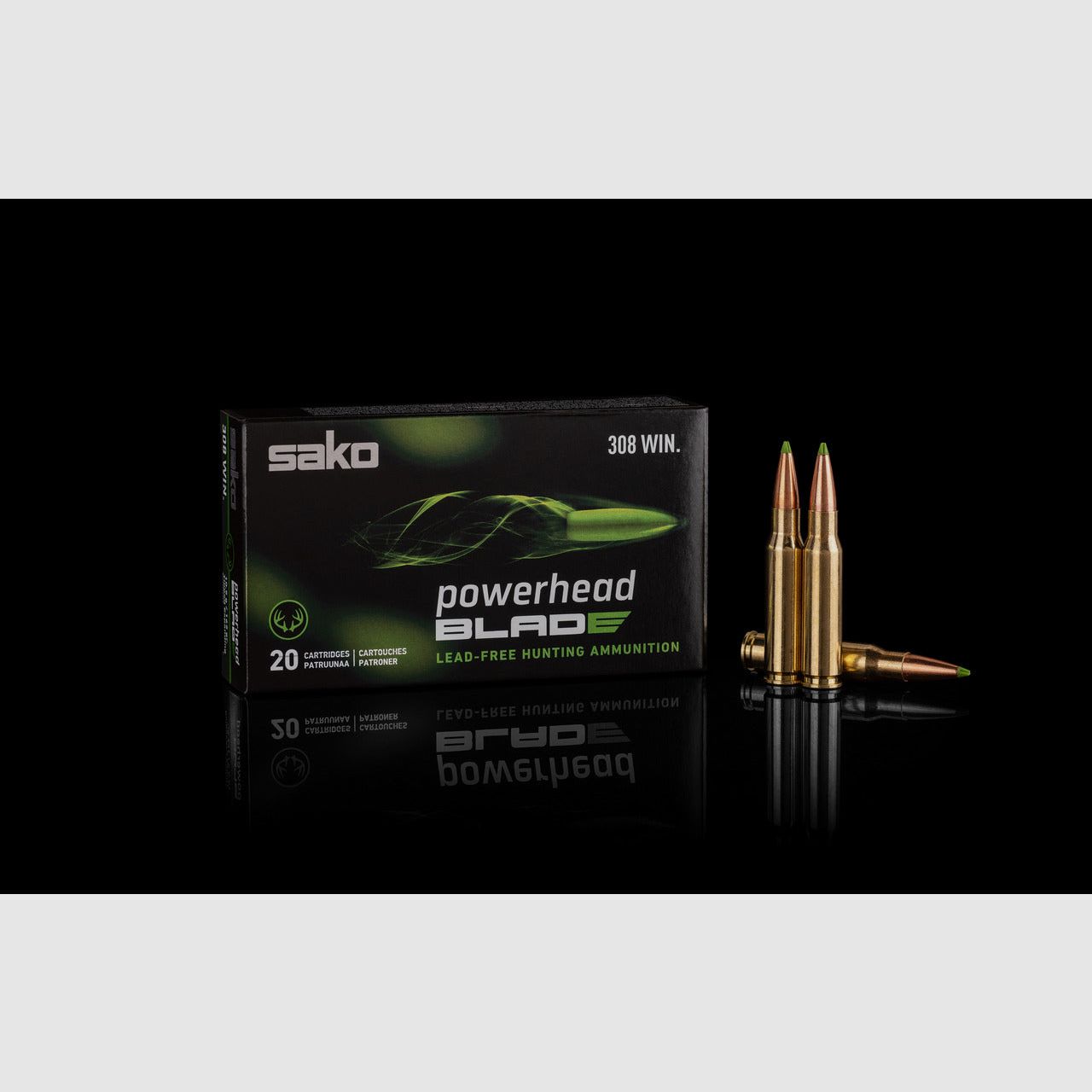 Sako Powerhead Blade Cartridges Cal. 300 WSM lead-free - Box of 20, image 1 of 2