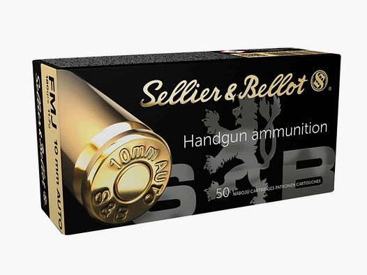 Sellier & Bellot 191531 10 mm Auto Vollmantel 11,7g 180grs. 50 Stk.