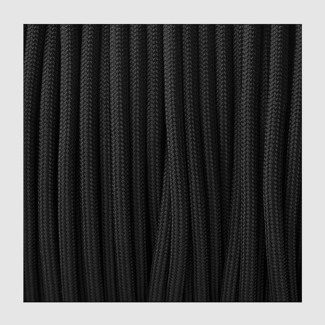 US PARACORD 550 BLACK METERWARE