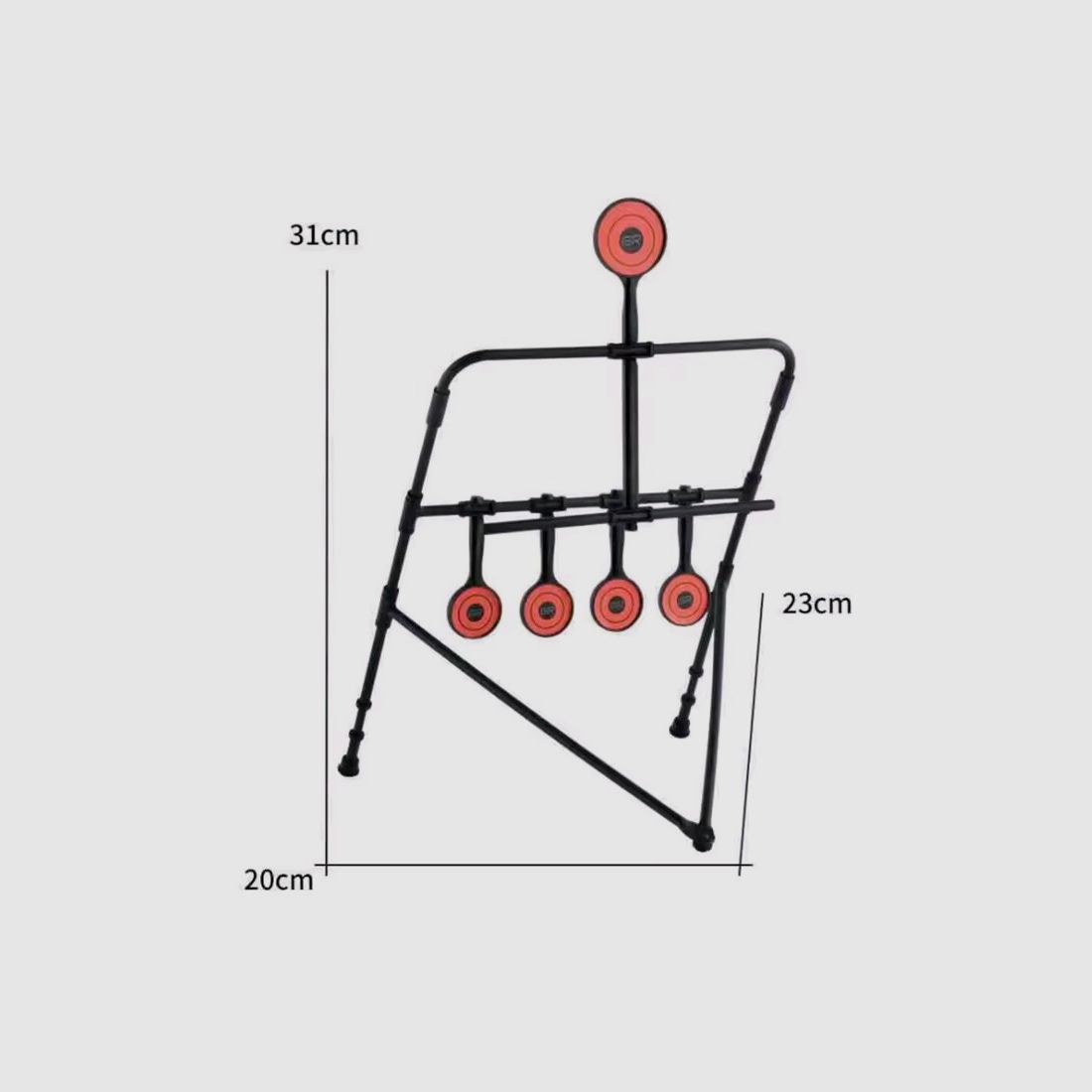 Zielscheiben Target Plinking Metall Aufkleber Aufsteller klappbar Aufhänger 4 Sets zur Wahl verschiedene Ziele Airsoft Softair Luftgewehr 