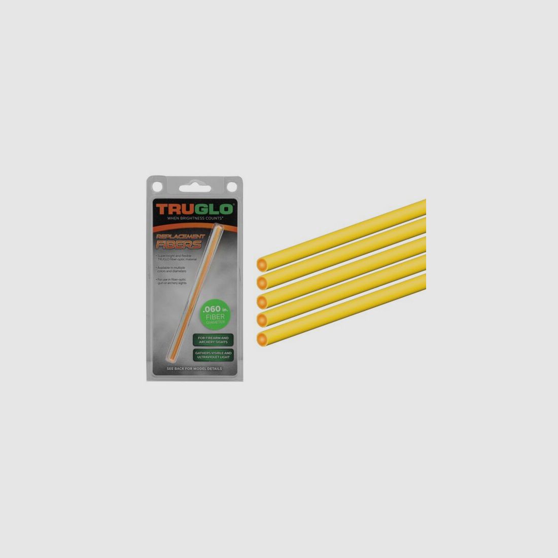 Set de 5 Fibres Optiques Fluo Bicolores Truglo, image 1 sur 20