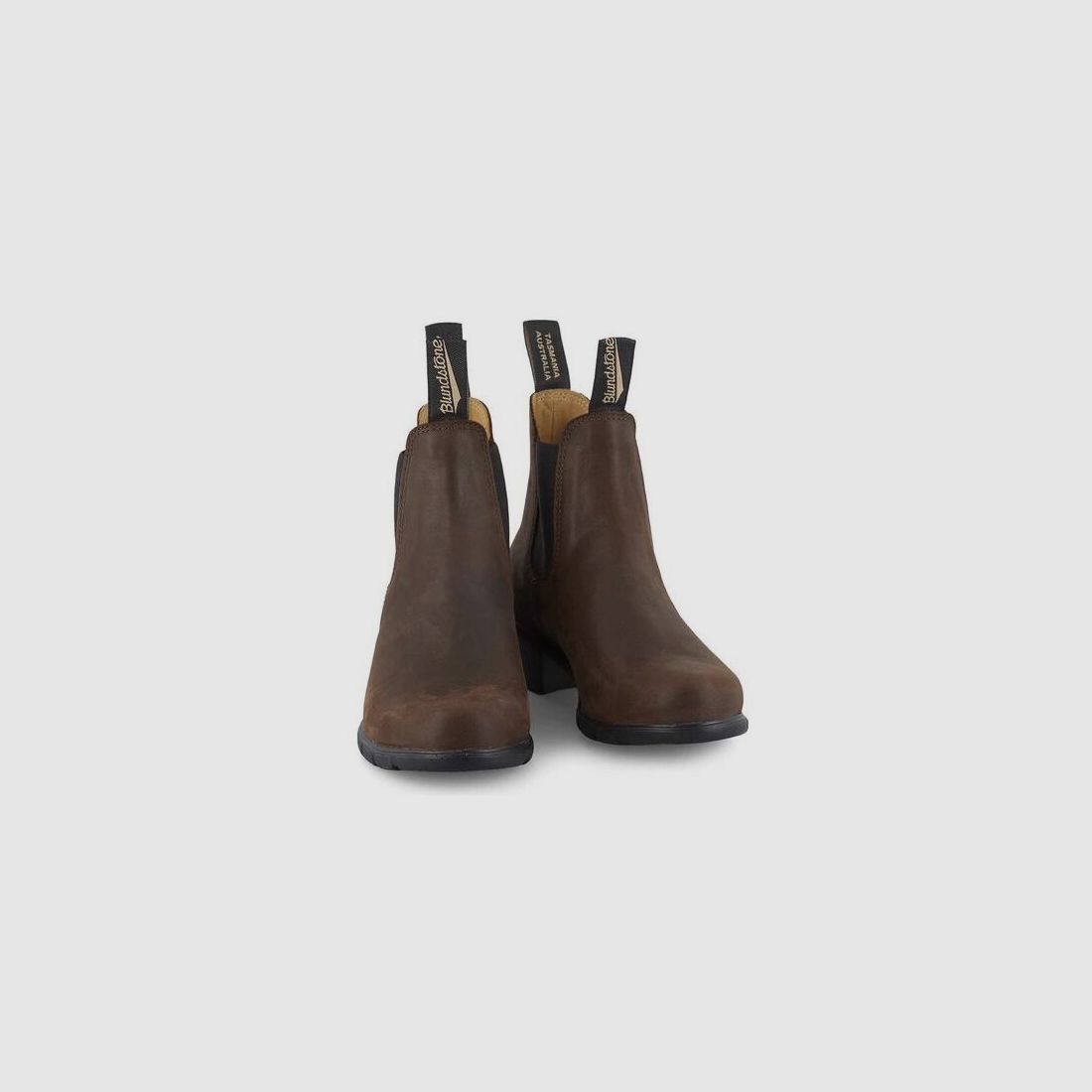 Blundstone Damen Bootie #1673 Heeled Antique Brown Leather