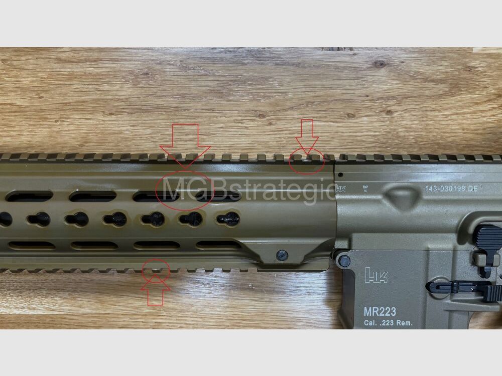 Heckler & Koch MR223 A3 Slim-Line 16,5" Lauf - halbautom. Büchse .223Rem langer Handschutz - Farbe sandfarben - sportlich zugelassen!